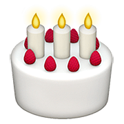 🎂 Emoji Bolo De Aniversário na Apple iOS 10.3.