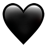 Émoji 🖤 Cœur Noir sur Apple iOS 10.3.