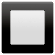 🔲 Emoji Botón Cuadrado Con Borde Negro en Apple iOS 10.3.
