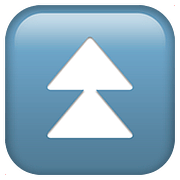 Emoji ⏫ Pulsante Doppia Freccia In Alto su Apple iOS 10.3.