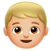 👦🏼 Emoji Niño: Tono De Piel Claro Medio en Apple iOS 10.3.