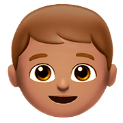 Émoji 👦🏽 Garçon : Peau Légèrement Mate sur Apple iOS 10.3.