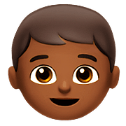 👦🏾 Emoji Junge: mitteldunkle Hautfarbe Apple iOS 10.3.
