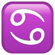 Emoji ♋ Segno Zodiacale Del Cancro su Apple iOS 10.3.
