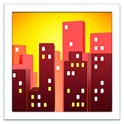 Emoji 🌆 Città Al Tramonto su Apple iOS 10.3.