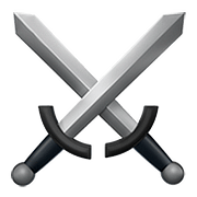Émoji ⚔️ épées Croisées sur Apple iOS 10.3.