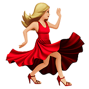 💃🏼 Emoji Mulher Dançando: Pele Morena Clara na Apple iOS 10.3.