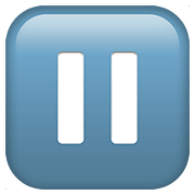 Émoji ⏸️ Bouton Pause sur Apple iOS 10.3.