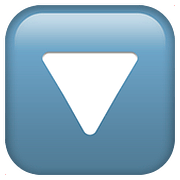 Emoji 🔽 Pulsante A Triangolo Rivolto Verso Il Basso su Apple iOS 10.3.