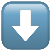 Emoji ⬇️ Freccia Rivolta Verso Il Basso su Apple iOS 10.3.