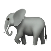 Emoji 🐘 Elefante su Apple iOS 10.3.