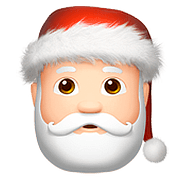 🎅🏻 Emoji Weihnachtsmann: helle Hautfarbe Apple iOS 10.3.