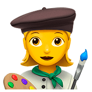 Emoji 👩‍🎨 Artista Donna su Apple iOS 10.3.