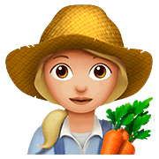 👩🏼‍🌾 Emoji Agricultora: Tono De Piel Claro Medio en Apple iOS 10.3.