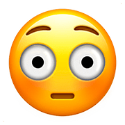 😳 Emoji errötetes Gesicht mit großen Augen Apple iOS 10.3.