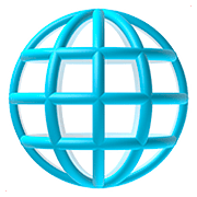 🌐 Emoji Globus mit Meridianen Apple iOS 10.3.