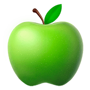 Emoji 🍏 Mela Verde su Apple iOS 10.3.