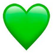 Émoji 💚 Cœur Vert sur Apple iOS 10.3.