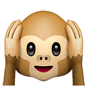 🙉 Emoji sich die Ohren zuhaltendes Affengesicht Apple iOS 10.3.