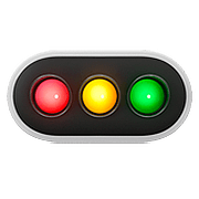 Émoji 🚥 Feu Tricolore Horizontal sur Apple iOS 10.3.