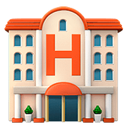 Emoji 🏨 Hotel su Apple iOS 10.3.
