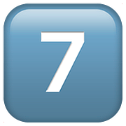 Emoji 7️⃣ Tasto: 7 su Apple iOS 10.3.