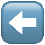 ⬅️ Emoji Flecha Hacia La Izquierda en Apple iOS 10.3.
