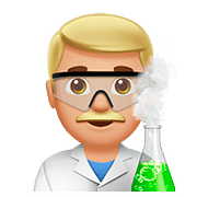 👨🏼‍🔬 Emoji Cientista Homem: Pele Morena Clara na Apple iOS 10.3.