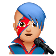👨🏼‍🎤 Emoji Cantante Hombre: Tono De Piel Claro Medio en Apple iOS 10.3.