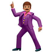 Emoji 🕺🏽 Uomo Che Balla: Carnagione Olivastra su Apple iOS 10.3.