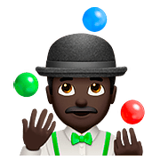 🤹🏿‍♂️ Emoji Jongleur: dunkle Hautfarbe Apple iOS 10.3.