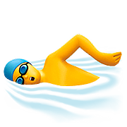 Emoji 🏊‍♂️ Nuotatore su Apple iOS 10.3.