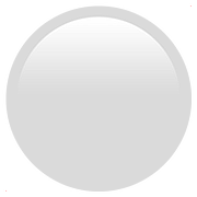 Émoji ⚪ Disque Blanc sur Apple iOS 10.3.