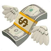 💸 Emoji Dinheiro Voando na Apple iOS 10.3.