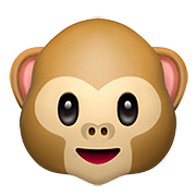 🐵 Emoji Rosto De Macaco na Apple iOS 10.3.