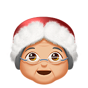 Émoji 🤶🏼 Mère Noël : Peau Moyennement Claire sur Apple iOS 10.3.