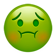 🤢 Emoji Rosto Nauseado na Apple iOS 10.3.