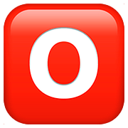 Emoji 🅾️ Gruppo Sanguigno 0 su Apple iOS 10.3.