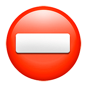 Emoji ⛔ Segnale Di Divieto Di Accesso su Apple iOS 10.3.