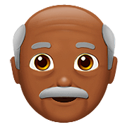 Emoji 👴🏾 Uomo Anziano: Carnagione Abbastanza Scura su Apple iOS 10.3.