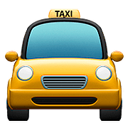 Émoji 🚖 Taxi De Face sur Apple iOS 10.3.