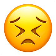 😣 Emoji Cara Desesperada en Apple iOS 10.3.