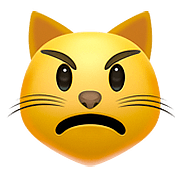 Emoji 😾 Gatto Imbronciato su Apple iOS 10.3.