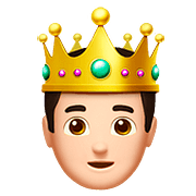 Émoji 🤴🏻 Prince : Peau Claire sur Apple iOS 10.3.