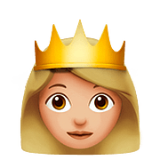 Emoji 👸🏼 Principessa: Carnagione Abbastanza Chiara su Apple iOS 10.3.