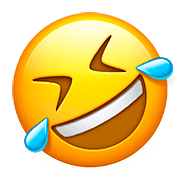 🤣 Emoji sich vor Lachen auf dem Boden wälzen Apple iOS 10.3.