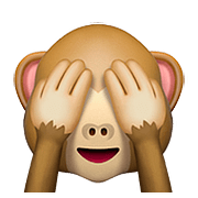 🙈 Emoji sich die Augen zuhaltendes Affengesicht Apple iOS 10.3.