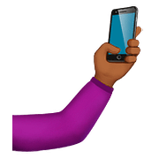 Émoji 🤳🏾 Selfie : Peau Mate sur Apple iOS 10.3.