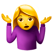 🤷 Emoji Pessoa Dando De Ombros na Apple iOS 10.3.