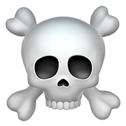 ☠️ Emoji Totenkopf mit gekreuzten Knochen Apple iOS 10.3.